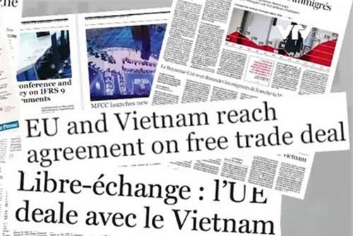 Báo chí châu Âu viết về Hiệp định thương mại tự do với Việt Nam
