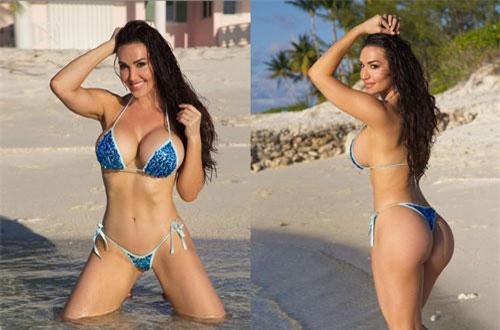 CLIP: Ngắm vòng 1 ‘ngồn ngộn’ của hot girl phòng gym người Mỹ