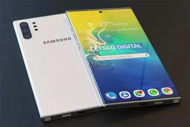 Một bản concept của Galaxy Note 10.