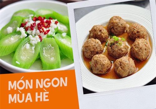 Bữa tối ngày hè ngon miệng không sợ tăng cân với thực đơn hai món cực "chất"