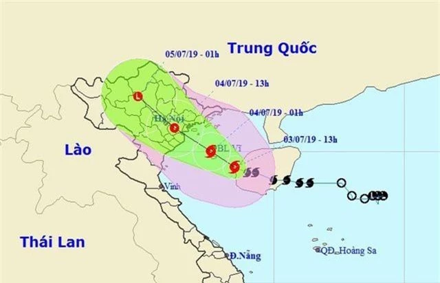 Bão số 2 vào Vịnh Bắc Bộ, đêm nay nhiều nơi mưa to - 1