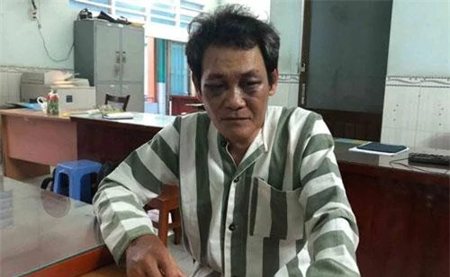 Bị can An tại cơ quan điều tra. Bị can An tại cơ quan điều tra.
