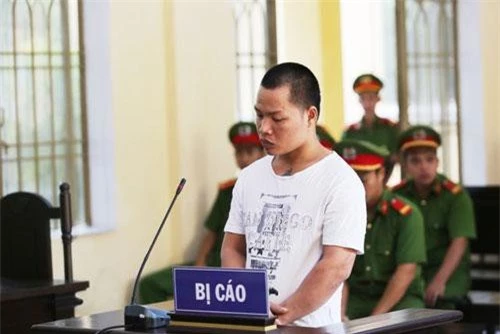 Bị cáo Nguyễn Trọng Nhân tại phiên tòa.