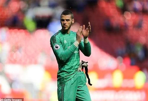 De Gea sẽ nhận được mức lương 350.000 bảng/tuần nếu ở lại M.U