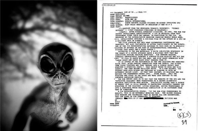 CIA vừa tung tài liệu giải mật nói về một cuộc va chạm giữa Liên Xô và người ngoài hành tinh.