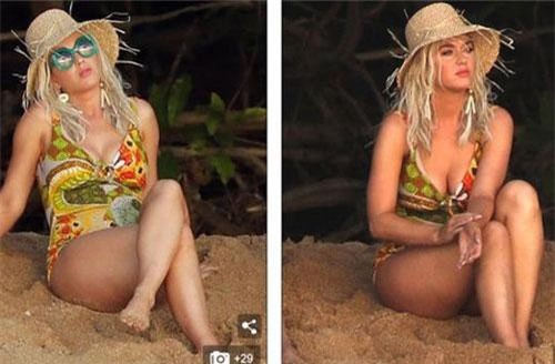 Katy Perry gợi cảm với áo tắm