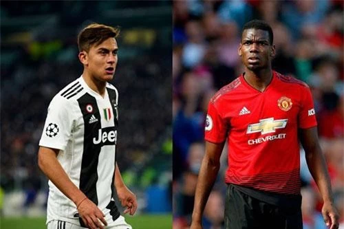 Juve muốn đổi Dybala (trái) lấy Pogba.