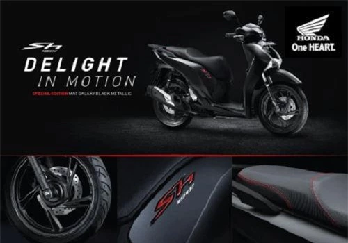 Honda SH150i màu đen huyền bí