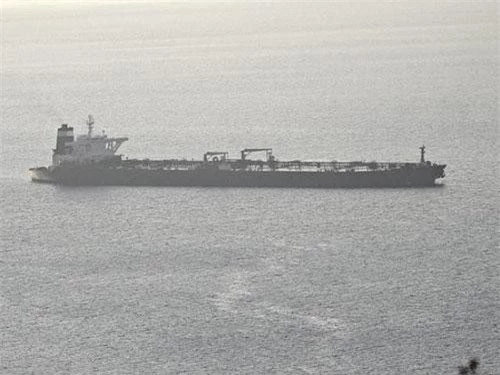 Tàu chở dầu bị bắt giữ trên vùng biển ngoài khơi Gibraltar ngày 4/7/2019.