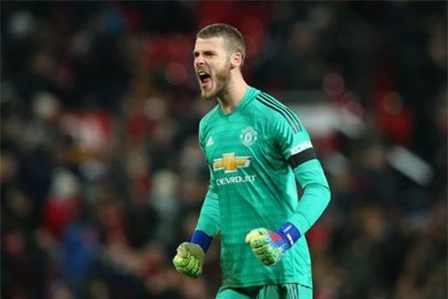 =7. David de Gea (M.U, mức lương: 10,40 triệu bảng/năm).