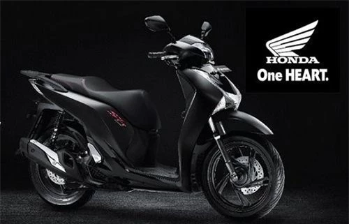 Honda SH150i màu đen huyền bí.