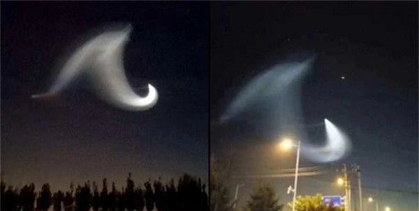 Hình ảnh vầng sáng bí ẩn xuất hiện trên bầu trời Trung Quốc được nhiều người chụp ảnh lại