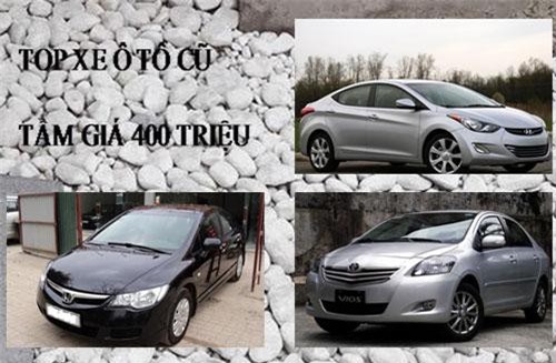 Những ôtô cũ tầm giá 400 triệu đồng ít hỏng hóc vặt