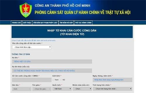 Hướng dẫn cách làm thẻ căn cước công dân online bằng smartphone
