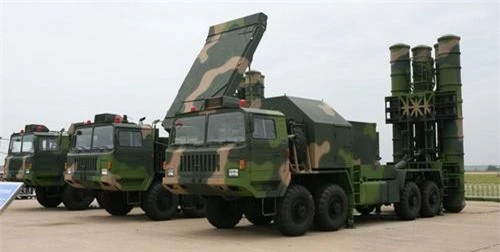 Hệ thống tên lửa phòng không tầm xa HQ-9 của Trung Quốc. Ảnh: Sino Defence. Hệ thống tên lửa phòng không tầm xa HQ-9 của Trung Quốc. Ảnh: Sino Defence.