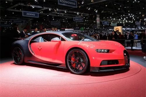 1. Bugatti Chiron Sport 2019 (vận tốc tối đa: 420 km/h).