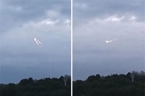 CLIP: Cận cảnh UFO kỳ quái bay lượn gần trạm Không quân Hoàng gia Anh