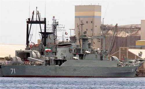 Một tàu chiến của Iran (Ảnh minh họa: AFP)