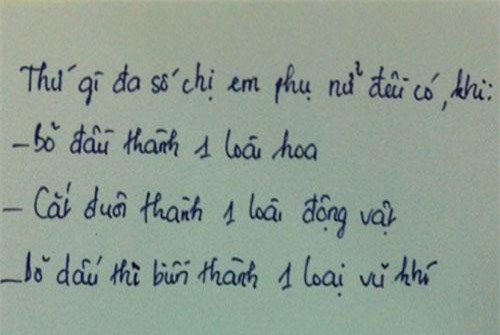 Những câu đố vui tiếng Việt mà đến 90% đàn ông không giải được còn phụ nữ phì cười khi biết đáp án