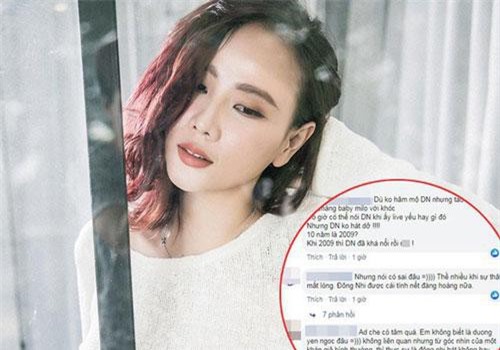 Mang ti&#x1EBF;ng ch&#xFA;c m&#x1EEB;ng &#x110;&#xF4;ng Nhi nh&#x1B0;ng D&#x1B0;&#x1A1;ng Y&#x1EBF;n Ng&#x1ECD;c l&#x1EA1;i g&#xE2;y b&#xE3;o khi kh&#x1A1;i l&#x1EA1;i qu&#xE1; kh&#x1EE9; b&#x1ECB; ch&#xEA; &#x201C;v&#x1EEB;a x&#x1EA5;u v&#x1EEB;a b&#x1EA5;t t&#xE0;i&#x201D; c&#x1EE7;a n&#x1EEF; ca s&#x129;