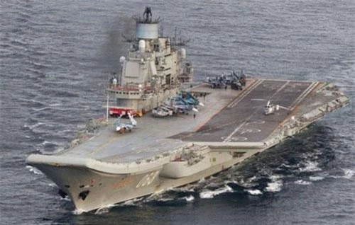 Tàu sân bay Đô đốc Kuznetsov của Nga (Ảnh: Reuters)