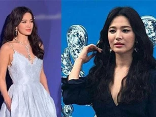 Hậu ly hôn, Song Hye Kyo diện váy xẻ sâu lộ thân hình gầy guộc