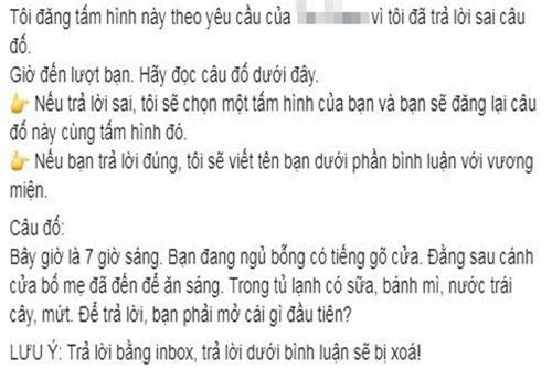 Câu đố gây sốt mạng xã hội: Bạn phải mở cái gì đầu tiên?