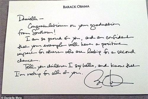 Lá thư ông Obama tự tay viết cho tù nhân được khoan hồng gây "sốt"