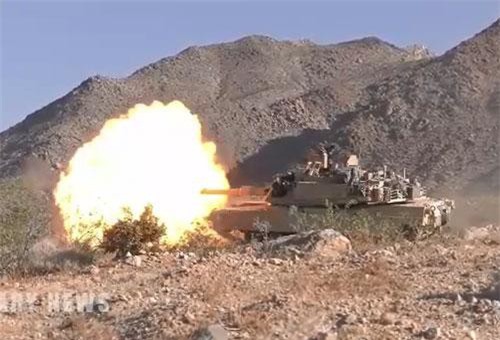 Clip: Hỏa lực mạnh mẽ của xe tăng M1 Abrams Mỹ trên thao trường