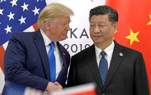 Tổng thống Trump và Chủ tịch Tập Cận Bình gặp nhau bên lề hội nghị G20 tại Nhật Bản hồi tháng 6. (Ảnh: Reuters)