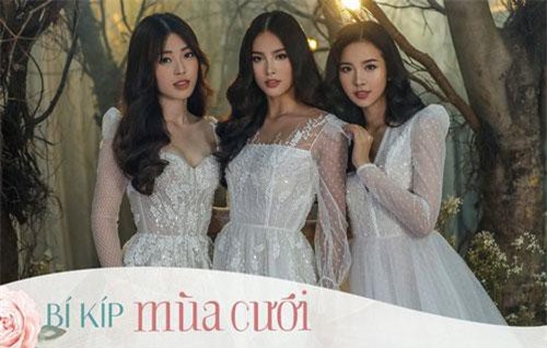 Top 3 hoa hậu Tiểu Vy - Phương Nga - Thúy An đẹp tựa tiên nữ giáng trần trong những thiết kế váy cưới của NTK Chung Thanh Phong
