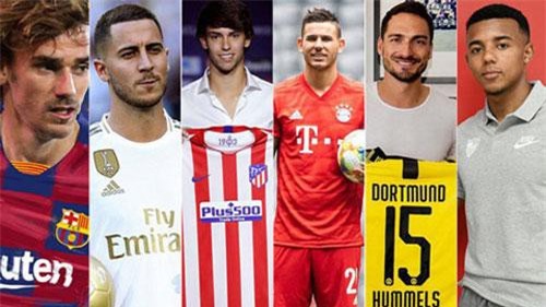 Real, Barca và Atletico dẫn đầu top 10 đội bóng bạo chi nhất Hè 2019