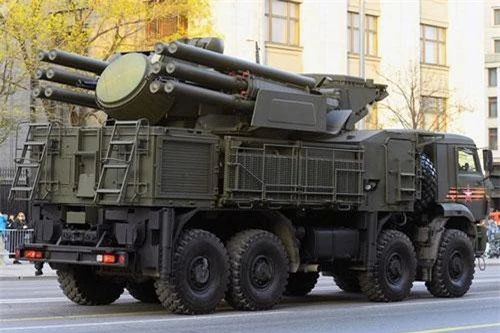 Hệ thống tên lửa phòng không "Pantsir-S1" tại Cuộc diễu hành Chiến thắng ở Moskva.