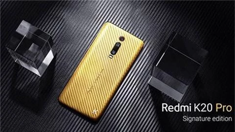 Xiaomi Redmi K20 Pro Signature "siêu ngầu" với vỏ vàng nguyên chất, đính kim cương