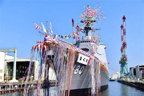 Khu trục hạm DD-180 Haguro đã được hạ thủy. Ảnh: 81.cn.