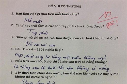 'Xả stress' với những câu đố vui mà đáp án bạn sẽ 'không thể ngờ tới'