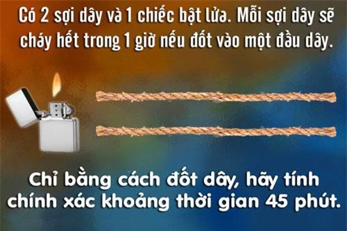 Bạn có giải được câu đố kinh điển dưới đây