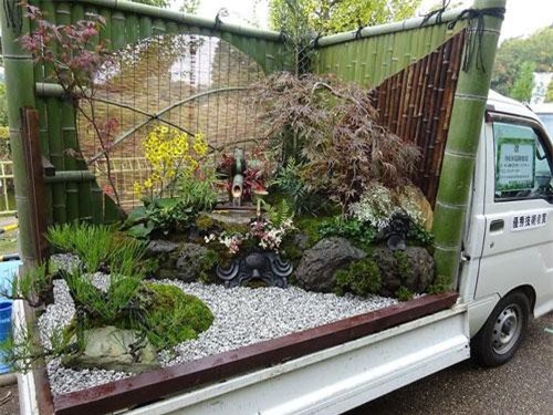 Mãn nhãn với những khu vườn xanh mát trên thùng xe tải ở Nhật Bản