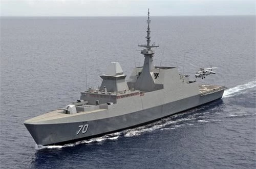 Chiến hạm RSS Steadfast số hiệu 70 của Hải quân Singapore. Ảnh: Defence Blog.