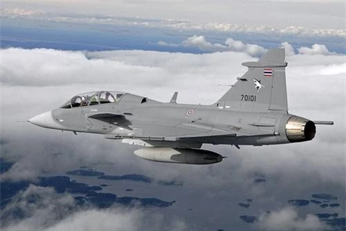 Tiêm kích JAS-39 Gripen của Không quân Hoàng gia Thái Lan. Ảnh: Thai Armed Forces.