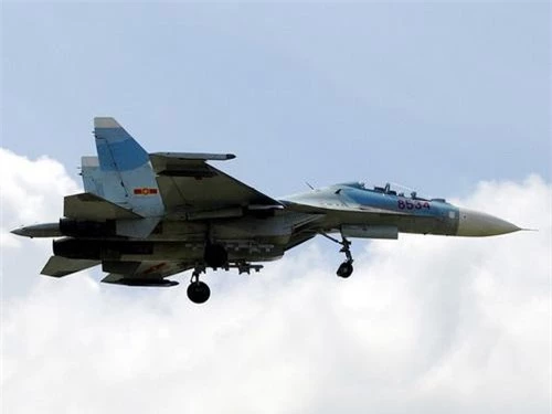 Tiêm kích đa năng Su-30MK2 của Không quân Việt Nam. Ảnh: Quân đội nhân dân.