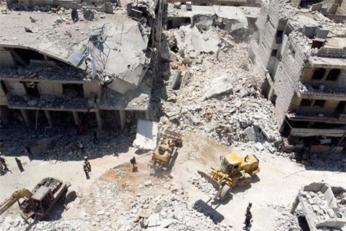 Quân đội Syria mở cuộc không kích vào phiến quân khiến nhiều người thương vong