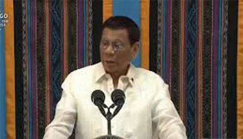 Tổng thống Philippines Rodrigo Duterte.