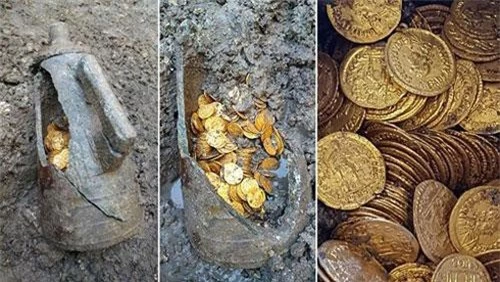 Kho báu hàng trăm đồng toàn xu bằng vàng La Mã hơn 1.500 năm ở Italy