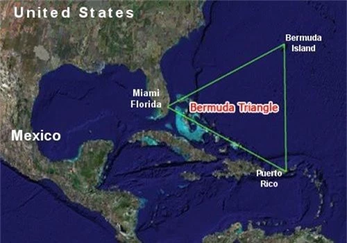 Vị trí của Tam giác quỷ Bermuda