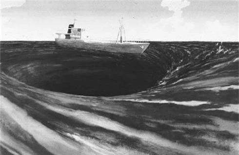 Các nhà khoa học cho rằng, nếu một con tàu lọt vào bùng nổ túi khí mêtan ở Tam giác Bermuda, nó có thể bị nuốt chửng tnhanh chóng mà không để lại dấu tích. 