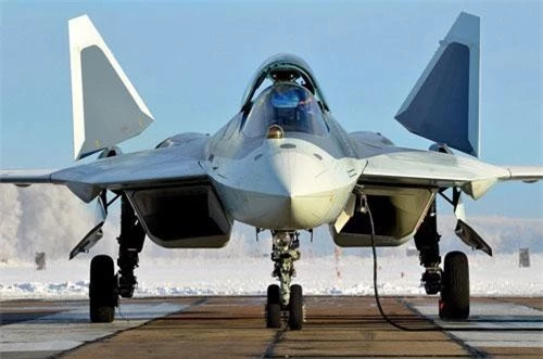 Tiêm kích tàng hình Sukhoi Su-57 của Không quân Nga.