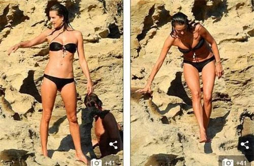 Alessandra Ambrosio tận hưởng kỳ nghỉ hè tại một hòn đảo của Ý ngày 25/7 vừa qua