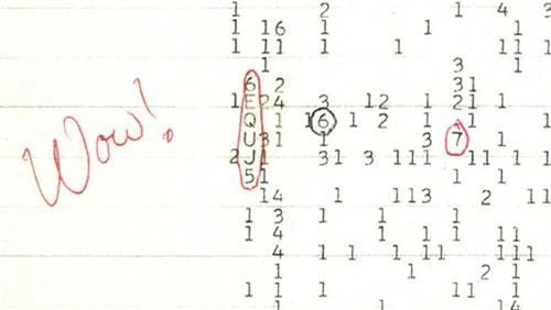 Một trong những lần con người suýt tóm được người ngoài hành tinh xảy ra vào ngày 15/8/1977. Vào ngày hôm ấy, nhà thiên văn học Jerry R. Ehman thuộc Viện tìm kiếm trí tuệ ngoài Trái Đất (SETI), bắt được một chu kỳ sóng kéo dài 72 giây.