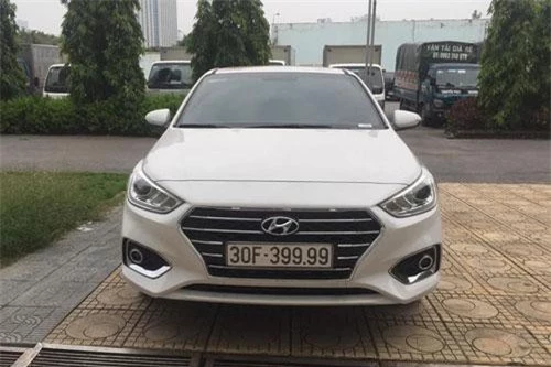Hyundai Accent biển tứ quý 9 ở Hà Nội. Ảnh: AutoPro.